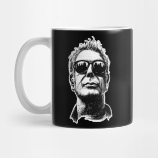 Anthony Bourdain Retro Black Mug